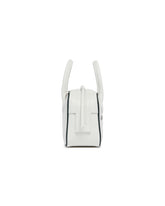 White Printed Leather Small Gym Bag | PDP | Antonia