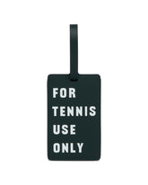 Green Printed Leather Luggage Tag | PDP | Antonia