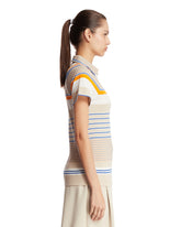 Multicolor Striped Slim Fit Polo | PDP | Antonia