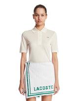 White Silk Slim Fit Polo | PDP | Antonia