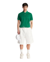 Green Classic Fit Silk Pique Polo | PDP | Antonia