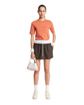 Orange Striped Jersey T-Shirt | PDP | Antonia