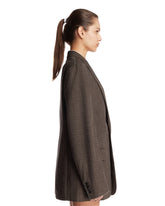 Brown Heavy Pure Wool Blazer | PDP | Antonia