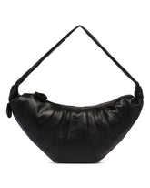 Black Large Croissant Bag | PDP | Antonia