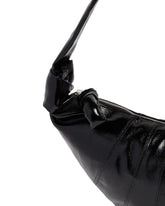 Black Medium Croissant Bag | PDP | Antonia