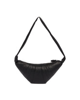 Black Medium Croissant Bag | PDP | Antonia