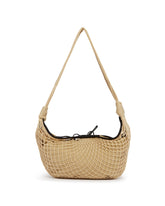 Beige Fortune Croissant Filt Bag | PDP | Antonia