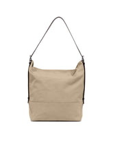 Beige Belted Canvas Bag | PDP | Antonia