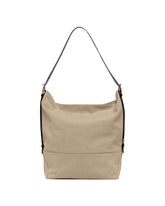Beige Belted Canvas Bag | PDP | Antonia