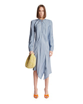 Light Blue Viscose Twill Dress | PDP | Antonia