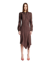 Brown Asymmetric Dress | PDP | Antonia