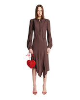Brown Asymmetric Dress | PDP | Antonia