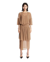 Beige Double-Layer Dress | PDP | Antonia