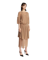 Beige Double-Layer Dress | PDP | Antonia