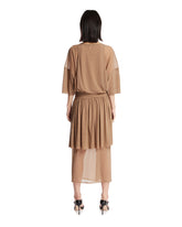 Beige Double-Layer Dress | PDP | Antonia