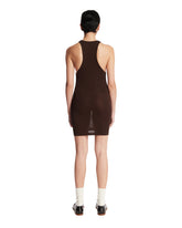 Brown Viscose Mini Dress | PDP | Antonia