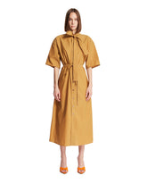 Brown Cotton and Silk Tube Dress | PDP | Antonia