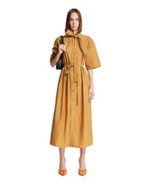 Brown Cotton and Silk Tube Dress | PDP | Antonia