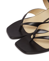 Black Leather Heeled Sandals | PDP | Antonia