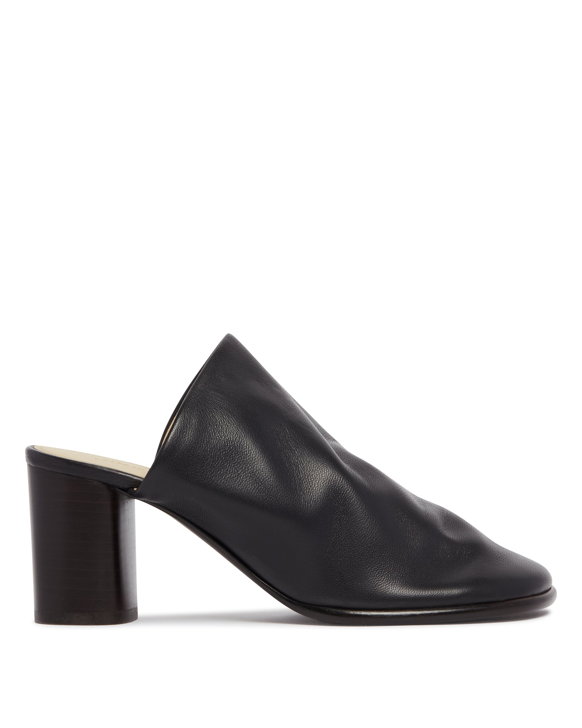 LEMAIRE FOLDED MULES レザーミュール ブラック size42 Black Leather Mules | LEMAIRE - Antonia