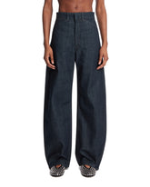 Blue High-Waisted Curved Jeans | PDP | Antonia