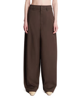 Brown Wide-Leg Trousers | PDP | Antonia