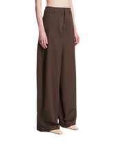 Brown Wide-Leg Trousers | PDP | Antonia
