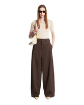 Brown Wide-Leg Trousers | PDP | Antonia