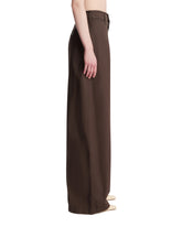 Brown Wide-Leg Trousers | PDP | Antonia