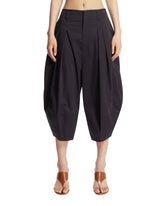 Blue Balloon-Cut Bermuda Shorts | PDP | Antonia