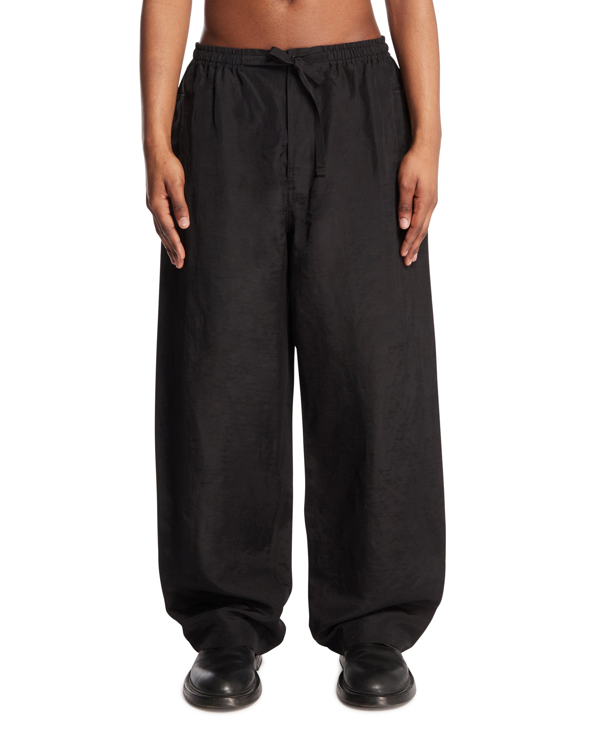 Black Wide Drawstring Pants | LEMAIRE - Antonia
