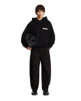 Black Twisted Trousers with Belt | PDP | Antonia