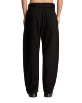 Black Twisted Trousers with Belt | PDP | Antonia