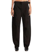 Black Curved Jeans with Belt | PDP | Antonia