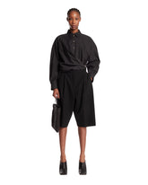 Black Cotton and Silk Shirt | PDP | Antonia