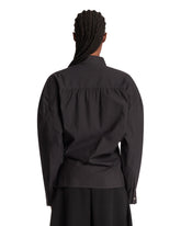 Black Cotton and Silk Shirt | PDP | Antonia