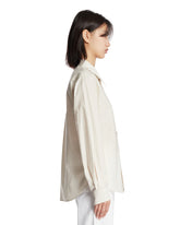 Beige Cotton and Silk Shirt | PDP | Antonia