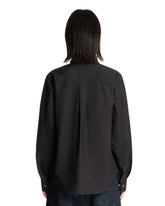 Black Cotton and Silk Shirt | PDP | Antonia
