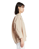 Beige Shirt with Scarf | PDP | Antonia