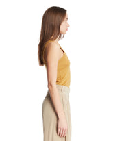 Top In Cotone Giallo Ocra | PDP | Antonia