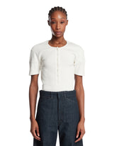 White Cotton Henley T-Shirt - Women's clothing | PLP | Antonia