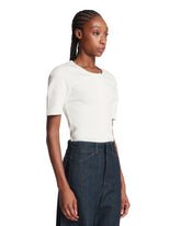 White Cotton Henley T-Shirt | PDP | Antonia