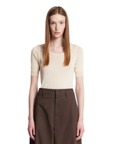 Beige Layered-Effect Top | PDP | Antonia
