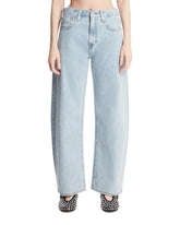 Blue Tab Drop Barrel Light Blue Jeans | PDP | Antonia