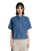 Blue Shirt with Bow | PDP | Antonia
