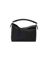 Black Small Puzzle Edge Bag | PDP | Antonia