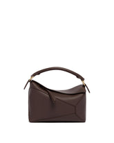 Brown Small Puzzle Edge Bag | PDP | Antonia