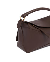 Brown Small Puzzle Edge Bag | PDP | Antonia
