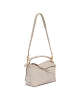 Beige Small Puzzle Edge Bag | PDP | Antonia