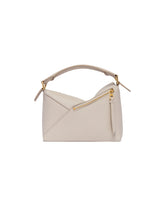 Beige Small Puzzle Edge Bag | PDP | Antonia